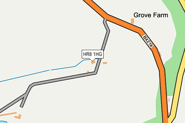 HR8 1HG map - OS OpenMap – Local (Ordnance Survey)