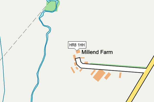 HR8 1HH map - OS OpenMap – Local (Ordnance Survey)