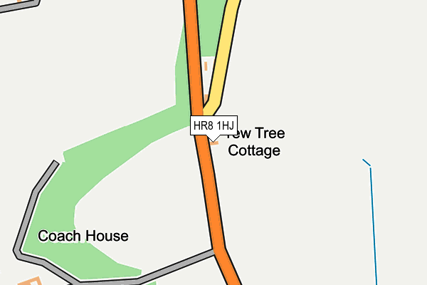 HR8 1HJ map - OS OpenMap – Local (Ordnance Survey)