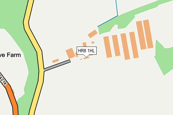 HR8 1HL map - OS OpenMap – Local (Ordnance Survey)