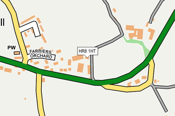 HR8 1HT map - OS OpenMap – Local (Ordnance Survey)