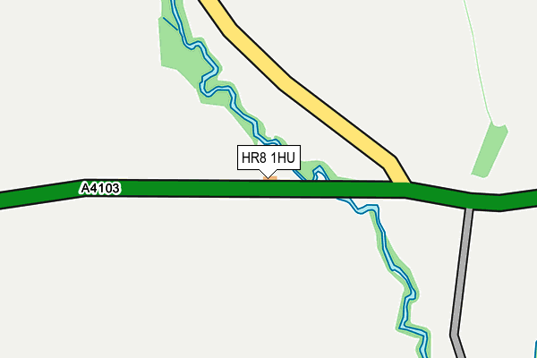 HR8 1HU map - OS OpenMap – Local (Ordnance Survey)