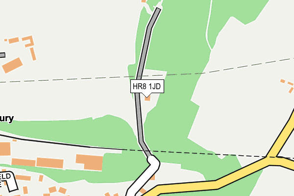 HR8 1JD map - OS OpenMap – Local (Ordnance Survey)