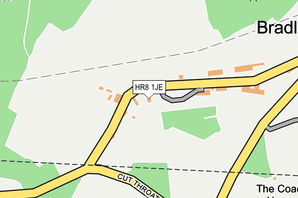 HR8 1JE map - OS OpenMap – Local (Ordnance Survey)