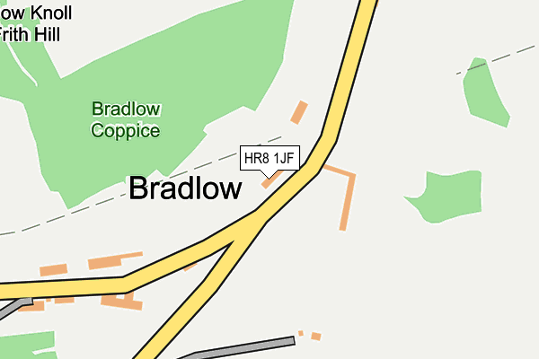 HR8 1JF map - OS OpenMap – Local (Ordnance Survey)