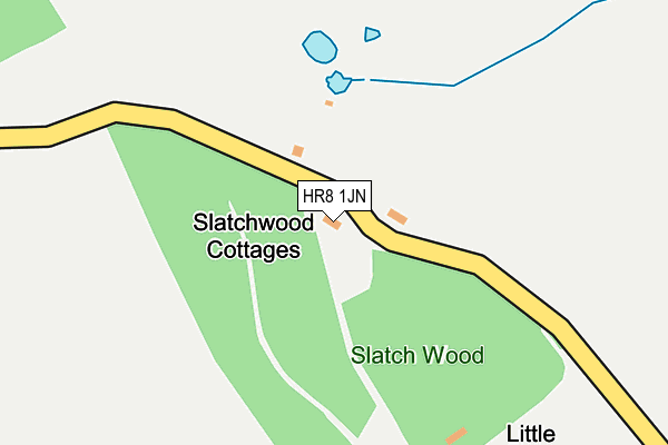 HR8 1JN map - OS OpenMap – Local (Ordnance Survey)