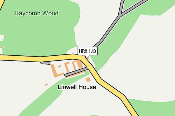 HR8 1JQ map - OS OpenMap – Local (Ordnance Survey)