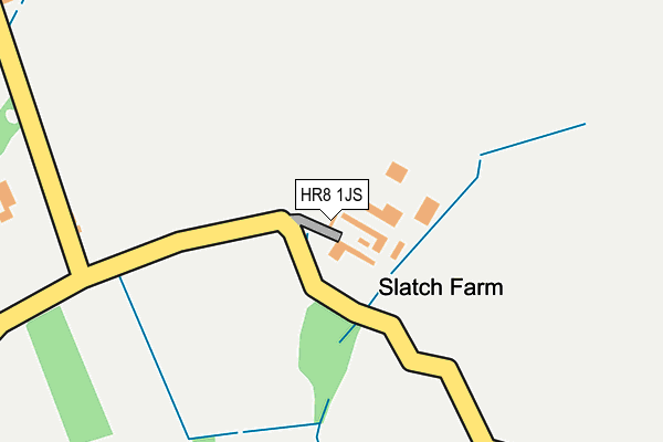 HR8 1JS map - OS OpenMap – Local (Ordnance Survey)