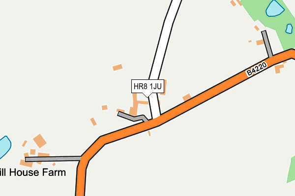 HR8 1JU map - OS OpenMap – Local (Ordnance Survey)