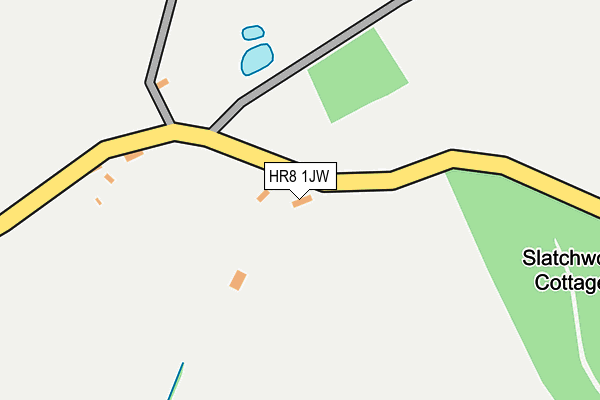 HR8 1JW map - OS OpenMap – Local (Ordnance Survey)
