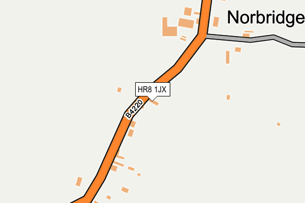 HR8 1JX map - OS OpenMap – Local (Ordnance Survey)