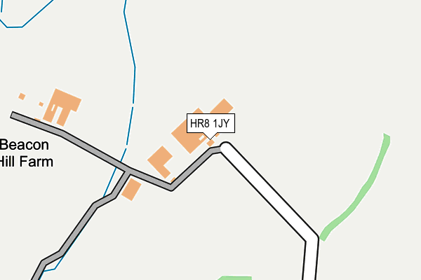 HR8 1JY map - OS OpenMap – Local (Ordnance Survey)