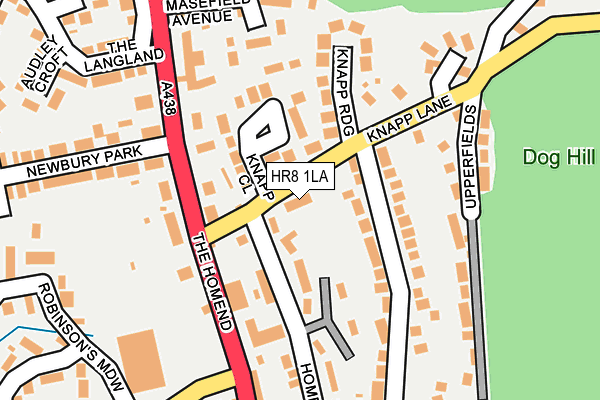 HR8 1LA map - OS OpenMap – Local (Ordnance Survey)