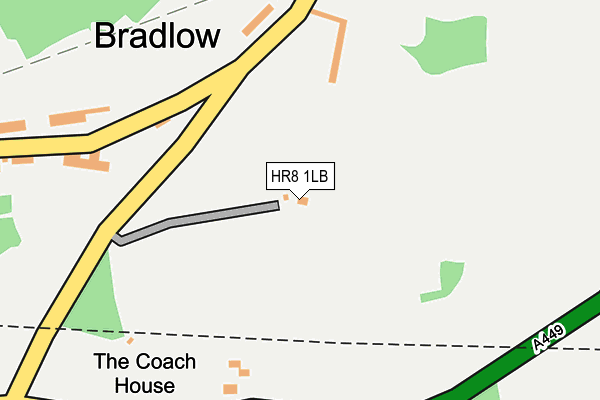 HR8 1LB map - OS OpenMap – Local (Ordnance Survey)