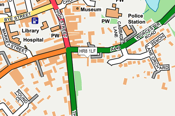 HR8 1LF map - OS OpenMap – Local (Ordnance Survey)
