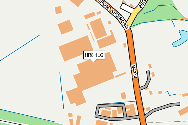 HR8 1LG map - OS OpenMap – Local (Ordnance Survey)