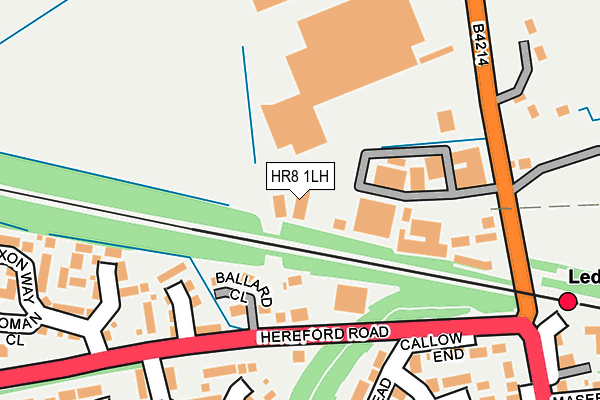 HR8 1LH map - OS OpenMap – Local (Ordnance Survey)