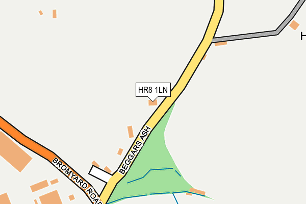 HR8 1LN map - OS OpenMap – Local (Ordnance Survey)