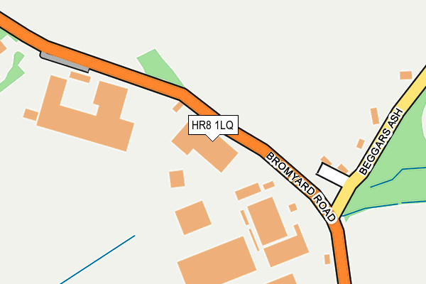 HR8 1LQ map - OS OpenMap – Local (Ordnance Survey)