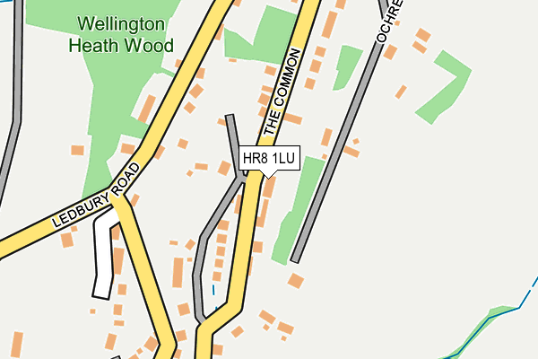 HR8 1LU map - OS OpenMap – Local (Ordnance Survey)