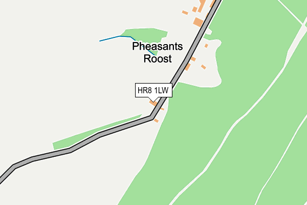 HR8 1LW map - OS OpenMap – Local (Ordnance Survey)