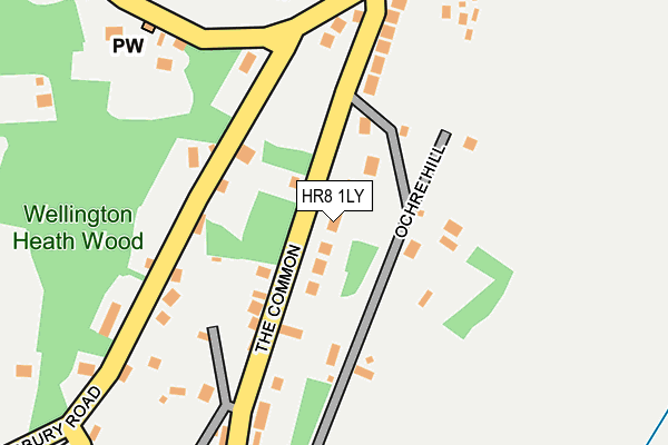 HR8 1LY map - OS OpenMap – Local (Ordnance Survey)