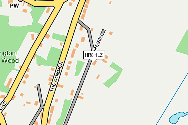 HR8 1LZ map - OS OpenMap – Local (Ordnance Survey)