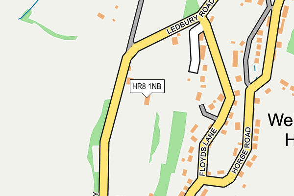 HR8 1NB map - OS OpenMap – Local (Ordnance Survey)