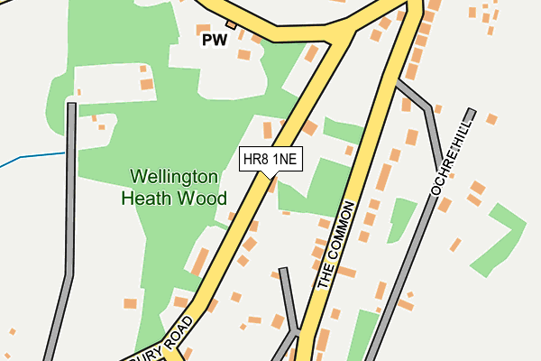 HR8 1NE map - OS OpenMap – Local (Ordnance Survey)