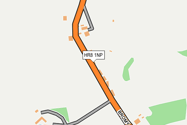 HR8 1NP map - OS OpenMap – Local (Ordnance Survey)