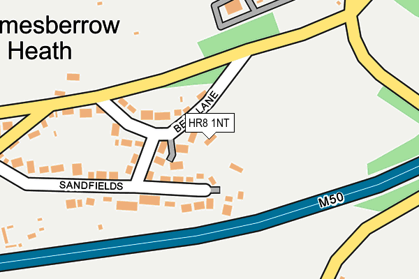 HR8 1NT map - OS OpenMap – Local (Ordnance Survey)