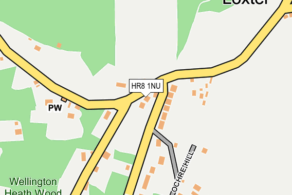 HR8 1NU map - OS OpenMap – Local (Ordnance Survey)