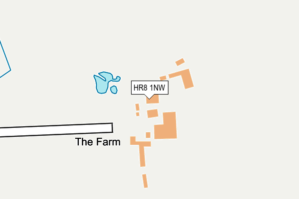 HR8 1NW map - OS OpenMap – Local (Ordnance Survey)