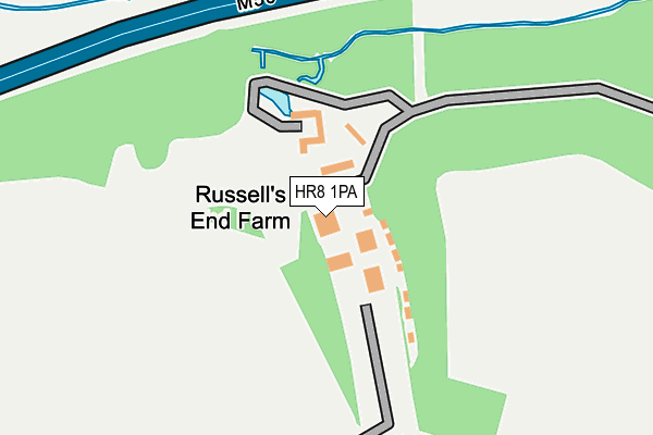 HR8 1PA map - OS OpenMap – Local (Ordnance Survey)