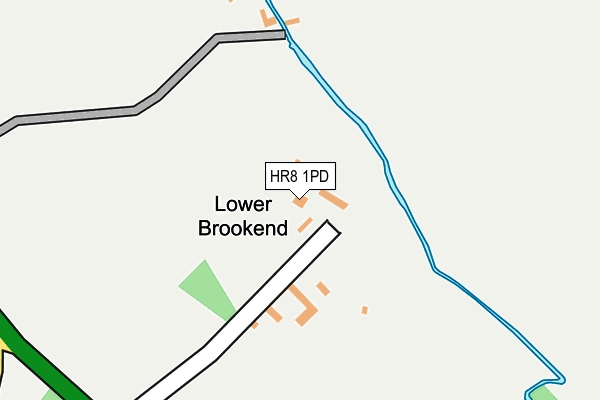 HR8 1PD map - OS OpenMap – Local (Ordnance Survey)