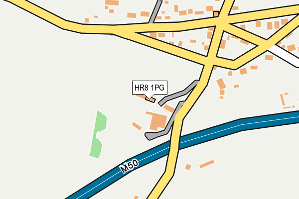 HR8 1PG map - OS OpenMap – Local (Ordnance Survey)