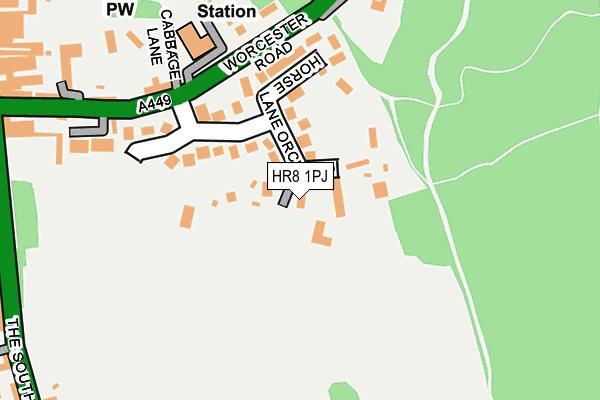 HR8 1PJ map - OS OpenMap – Local (Ordnance Survey)