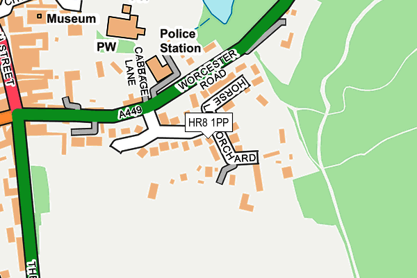 HR8 1PP map - OS OpenMap – Local (Ordnance Survey)