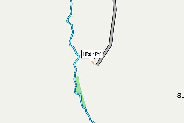 HR8 1PY map - OS OpenMap – Local (Ordnance Survey)