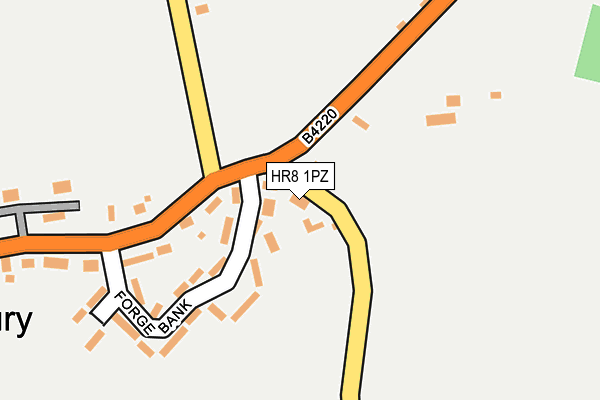 HR8 1PZ map - OS OpenMap – Local (Ordnance Survey)