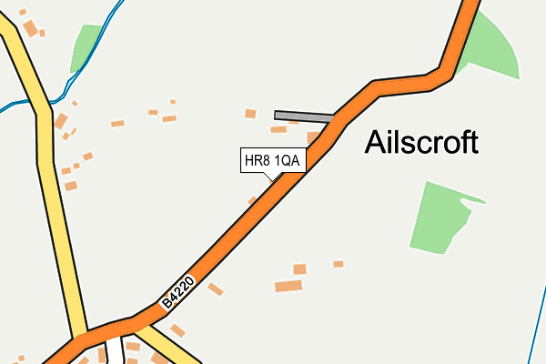 HR8 1QA map - OS OpenMap – Local (Ordnance Survey)