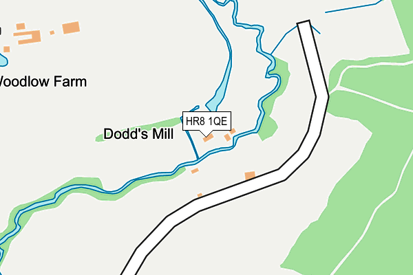 HR8 1QE map - OS OpenMap – Local (Ordnance Survey)