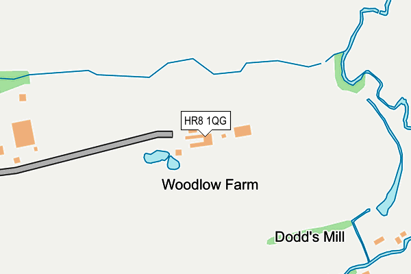 HR8 1QG map - OS OpenMap – Local (Ordnance Survey)