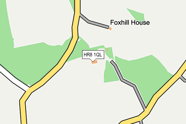 HR8 1QL map - OS OpenMap – Local (Ordnance Survey)