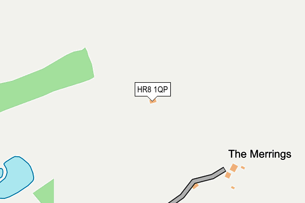 HR8 1QP map - OS OpenMap – Local (Ordnance Survey)