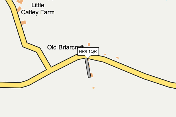 HR8 1QR map - OS OpenMap – Local (Ordnance Survey)