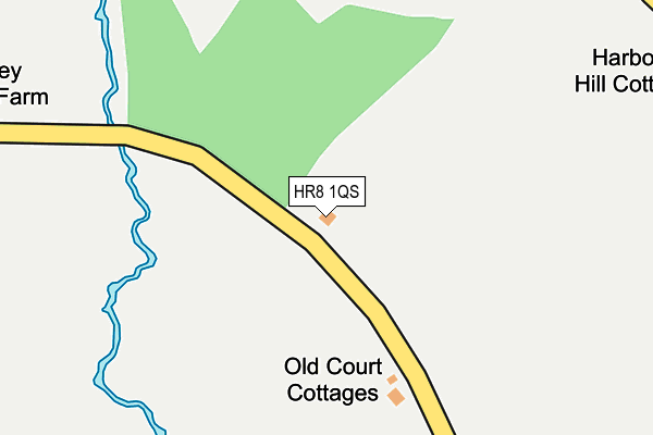 HR8 1QS map - OS OpenMap – Local (Ordnance Survey)