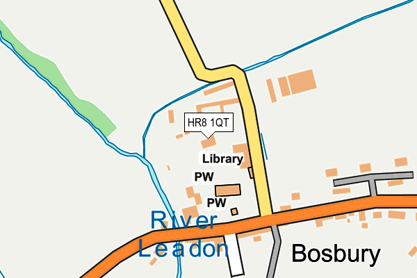 HR8 1QT map - OS OpenMap – Local (Ordnance Survey)