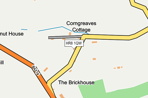 HR8 1QW map - OS OpenMap – Local (Ordnance Survey)