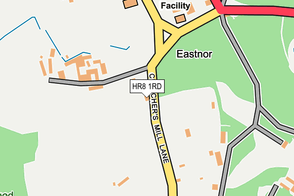 HR8 1RD map - OS OpenMap – Local (Ordnance Survey)